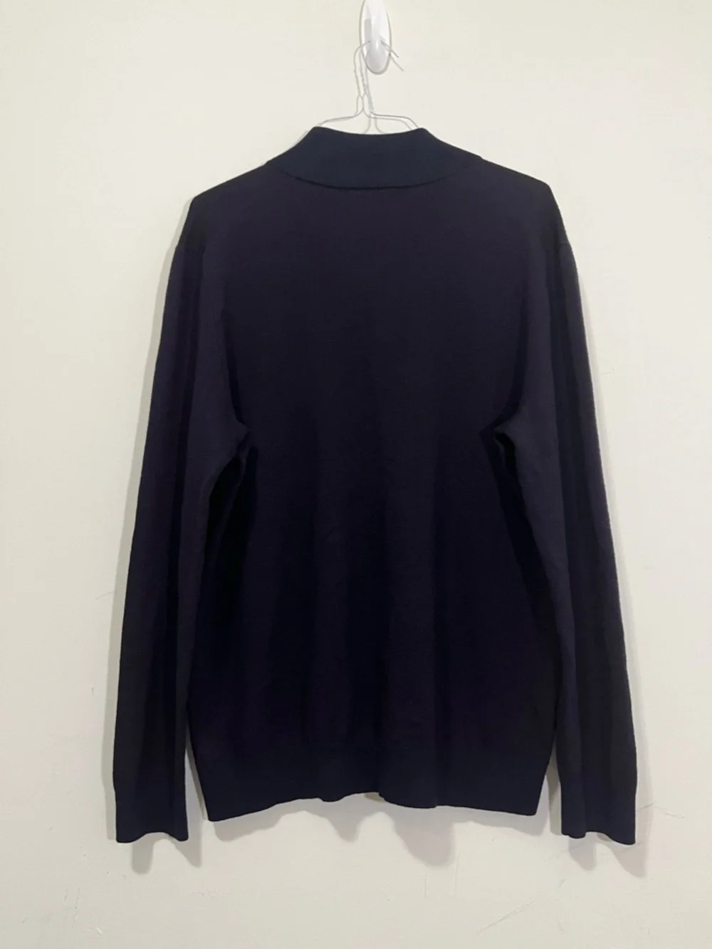 Banana Republic Sweater Mens XL Baruffa 100% Extra Fine Merino Wool 1/4 Zip